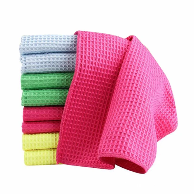 2019 New Super Absorbent Waffle Microfiber Cloth Towel For Car Auto Parts Cleaning