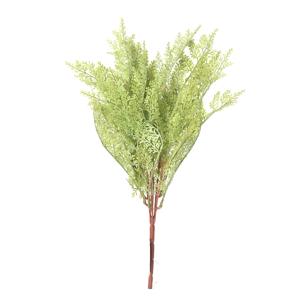 HuiCai factory wholesale faux greenery plants fake ferns artificial leaves hanging 38cm length