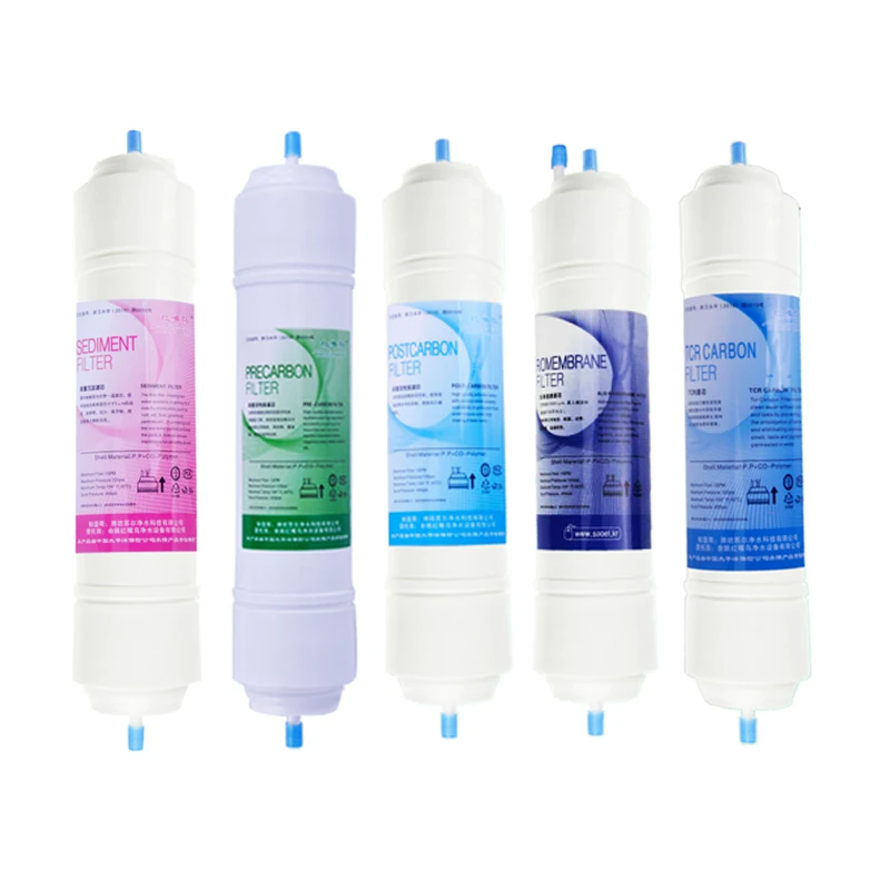 
 Корея быстрое соединение 5 этапов фильтр для воды очиститель картридж PPF GAC фильтр UDF с T33 75gpd для Бытовая система обратного осмоса  