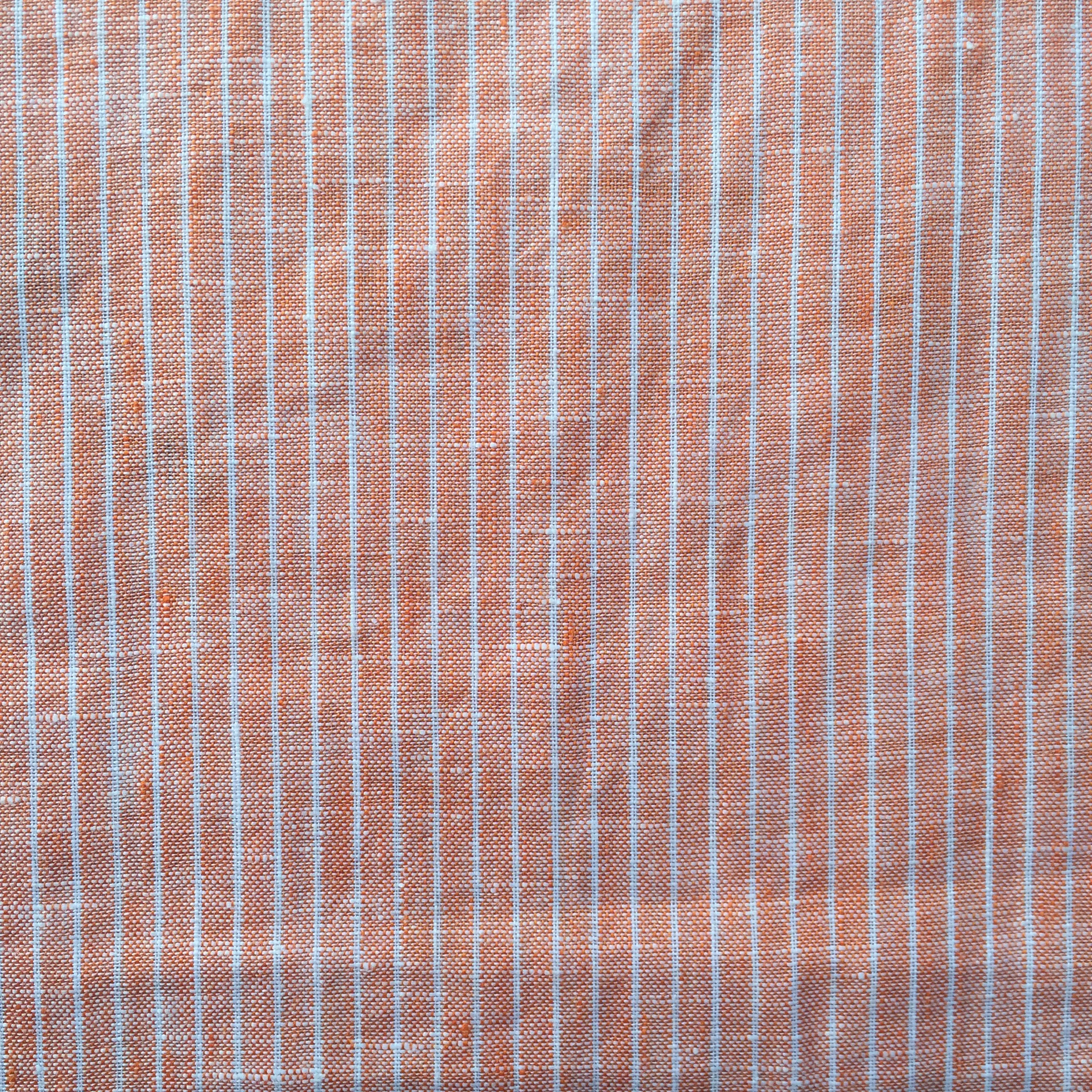 High quality supplier gingham 100%linen fabric 118GSM linen yarn dyed stripe voile fabric for clothing