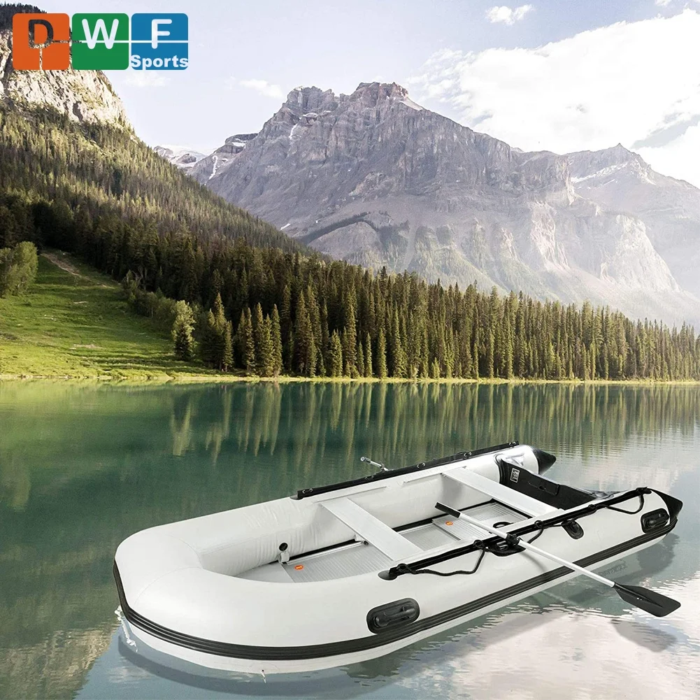 BSCI/EN Inflatable Boat PVC or Hypalon Zodiac Fishing Boat with Fordable Aluminum Floor Design and Tent