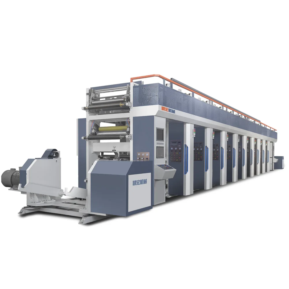 Roto Gravure Printing Machine 6/7/8/9 Color Printing Machine Plastic Rotary Gravure Printing Machine Price