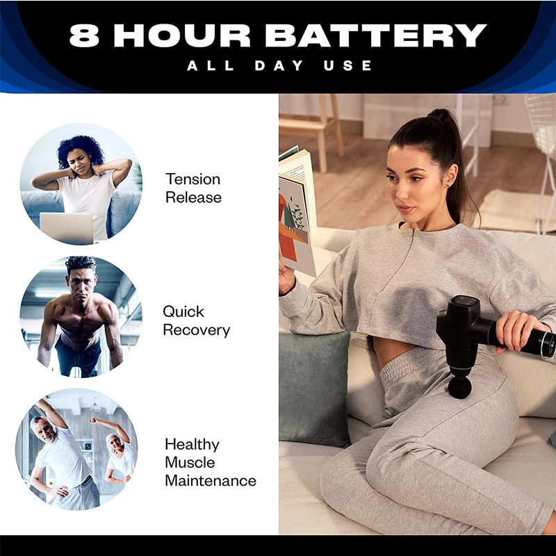 BK 2022 mini hot cold amazon masajeador message devices 16mm deep muscle 30 speed powerfull percussion tissue massage gun