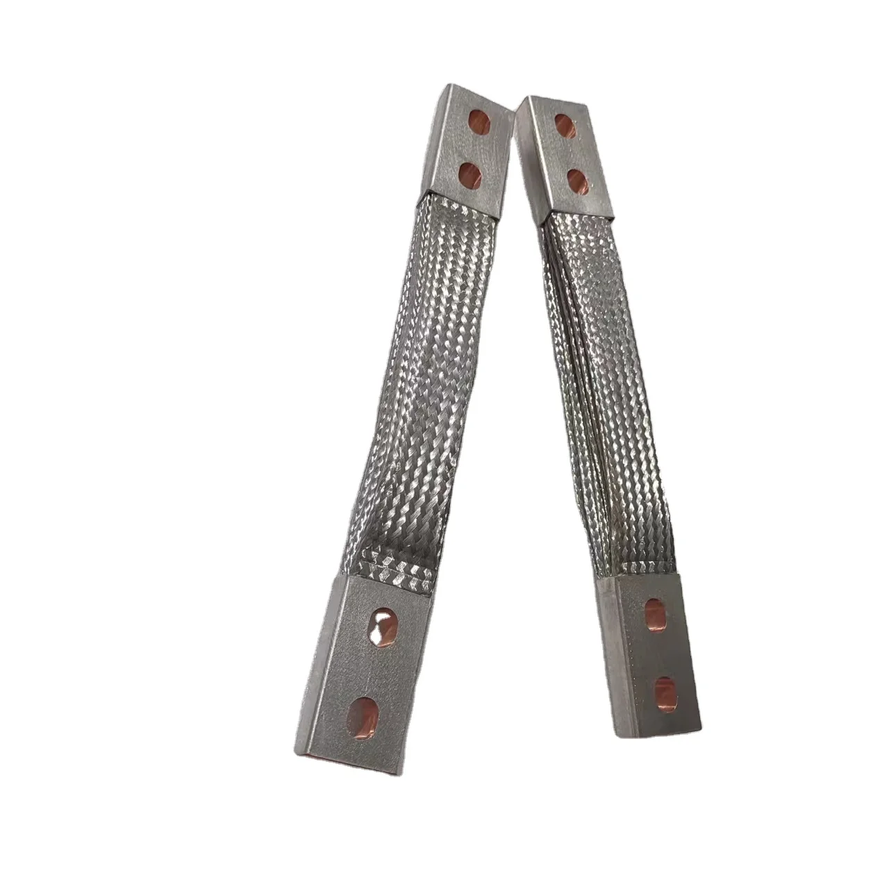 High quality braided copper wire shunt flexible copper braid flat copper strap