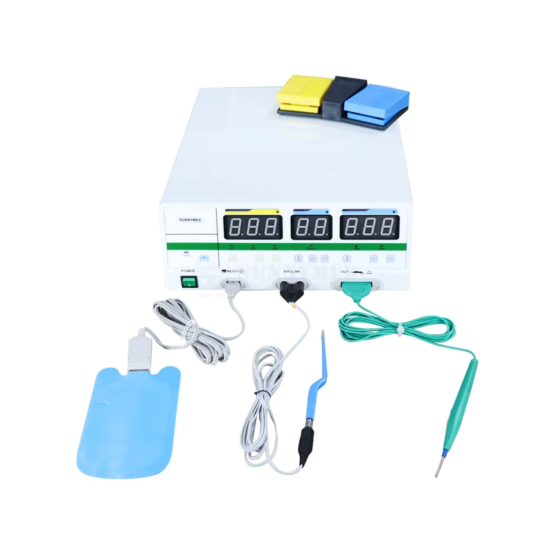 SY-I081VI Multifunctional Advanced Electrosurgical unit HF 400W Six Function Portable Medical Electrosurgical Generator