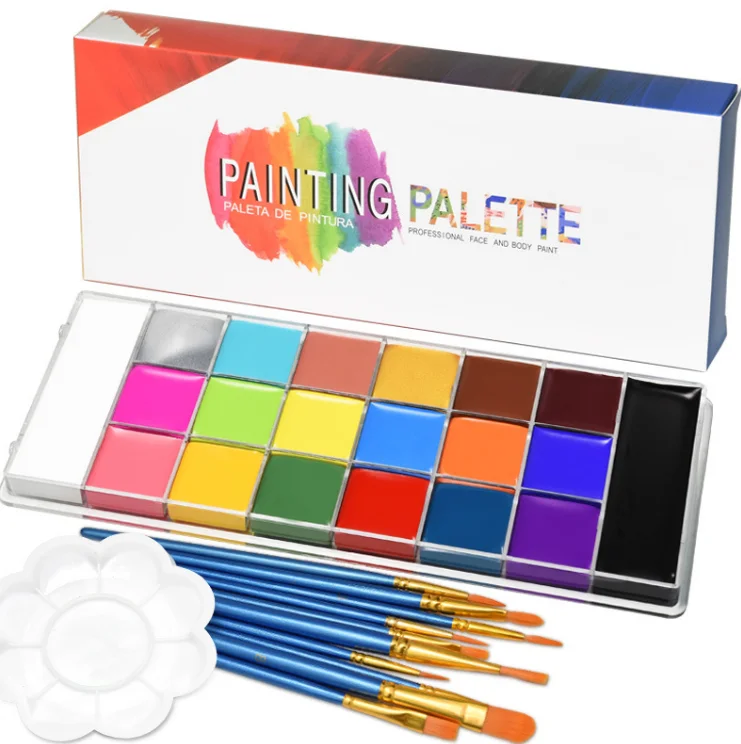 20 Colorful Woman face body paint Cosmetic Eye Liner Make up Face Paint Party Body Makeup Box Halloween Makeup