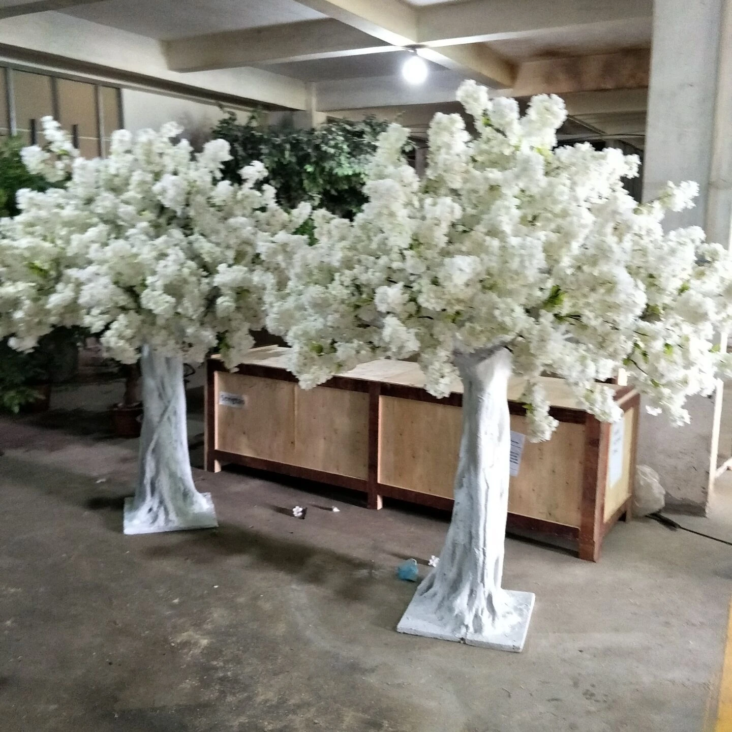 Outdoor 1M Small Pink white cherry blossom simulation fake tree artificial flowers and trees