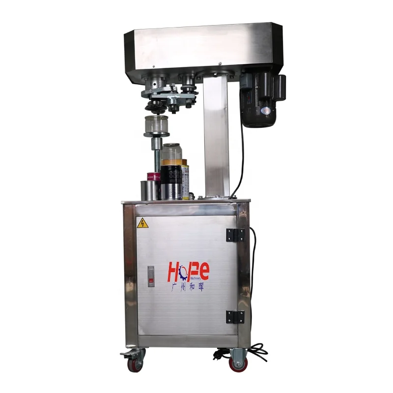 New Product Manual Vacuum Can Bottle Cover Sealer Seamer Food Metal Cap Canning Sealing Machine