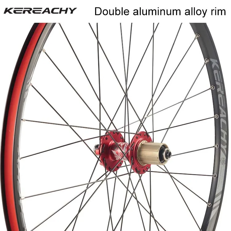 KEREACHY ODM/OEM набор колес для велосипеда 27 5/29 дюймов комплект горного 8-10 скоростей дисковый тормоз 4 подшипника