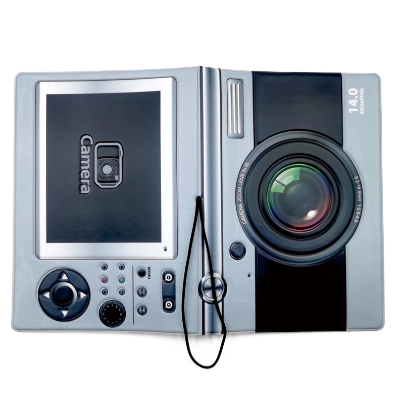 Creative 3D Simulation Camera Passport Holder Wallet PVC Travel Document Card Bag Drops-hipping Unisex Passport Cover