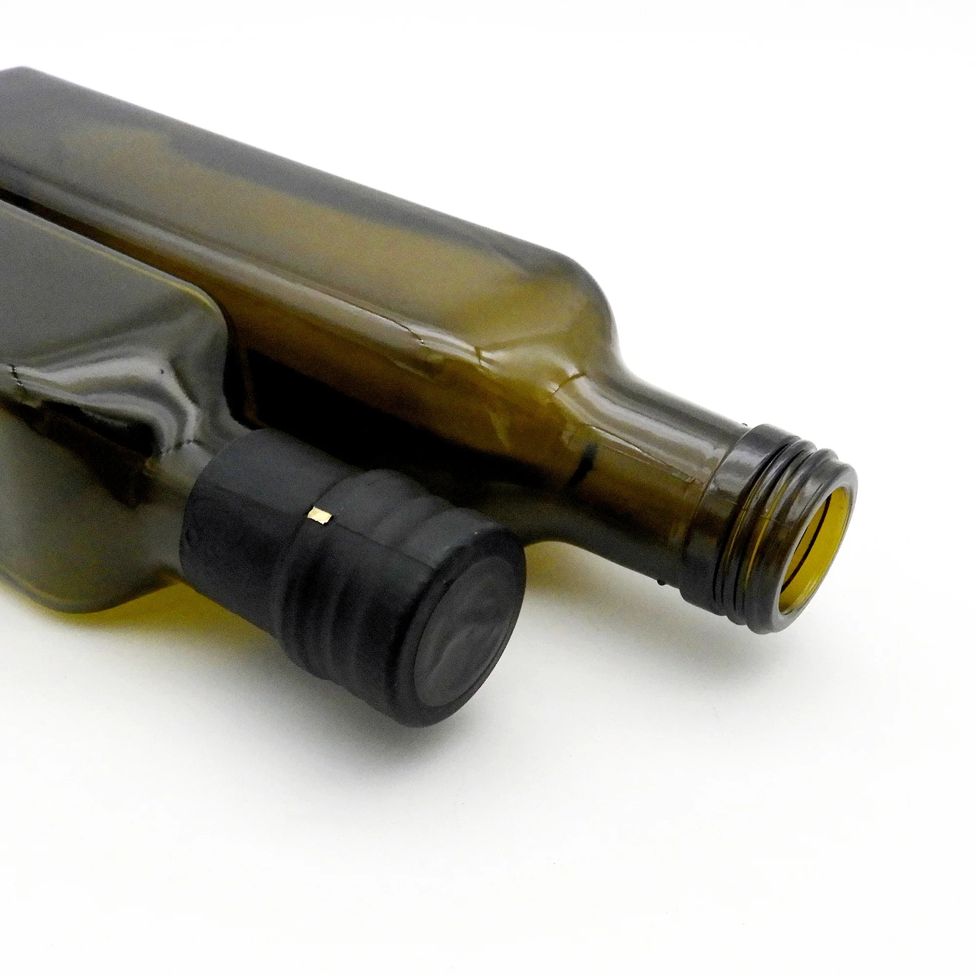 High Quality antique green Pomace Olive Oil  1 L Glass Bottle  with cap
