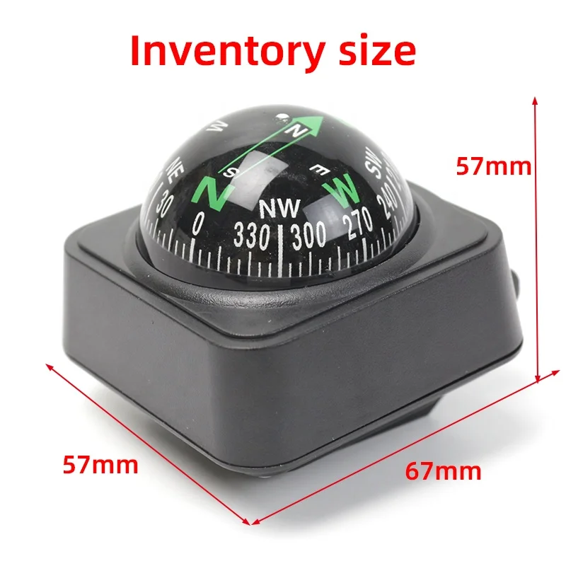 Navigation Dashboard Car Compass Custom Logo Compass Ball Compass Selfadhesive Navigation Ball Suitable for Car Truck Boat