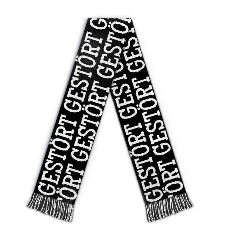 Hot Sale Wholesale Fan Scarf Custom Any Logo Scarf Football Club Scarf