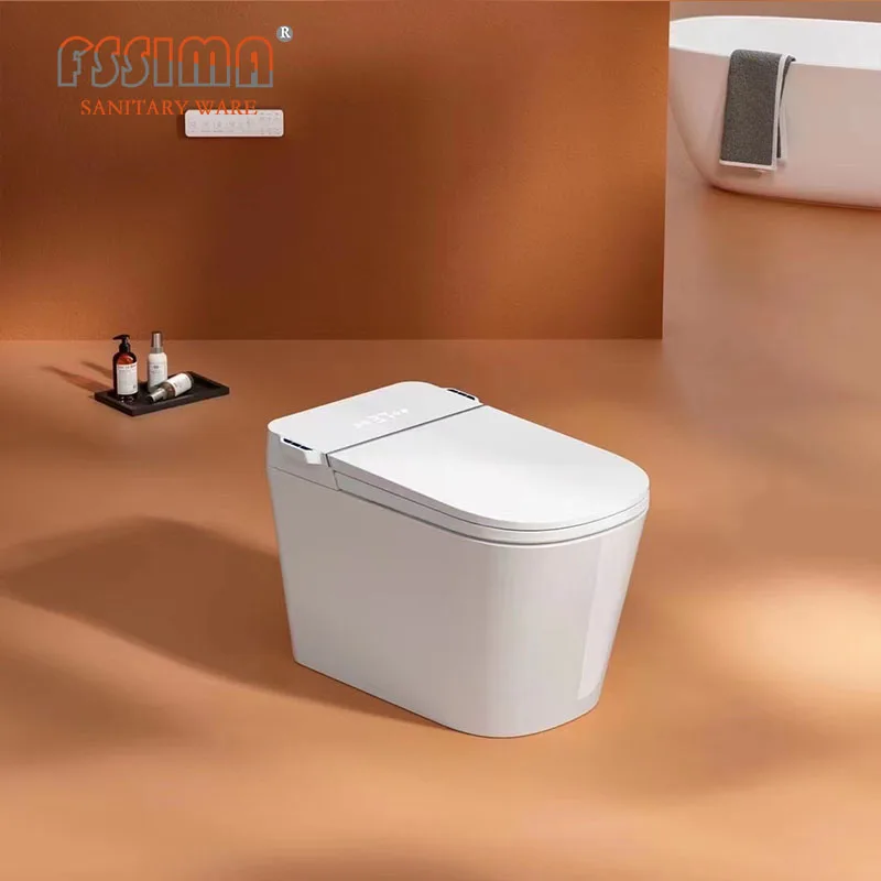 U5 automatic intelligent smart toilet Bathroom 110v/220v electric one piece bidet toilet with remote control