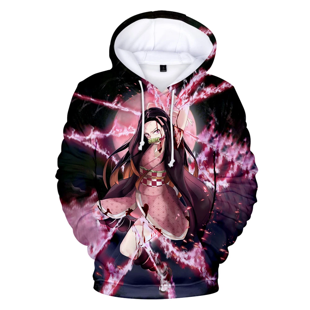 Fitspi Anime Kimetsu No Yaiba 3d Hoodies Sweatshirts Men Women Harajuku Sweatshirts Boys Girls Tracksuits Clothes