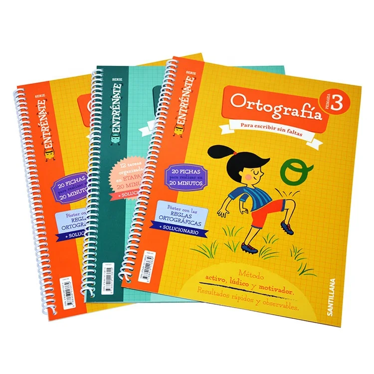 Custom Cheap Top Quality Spiral Bound Textbook School Books for Students Printing Service in China