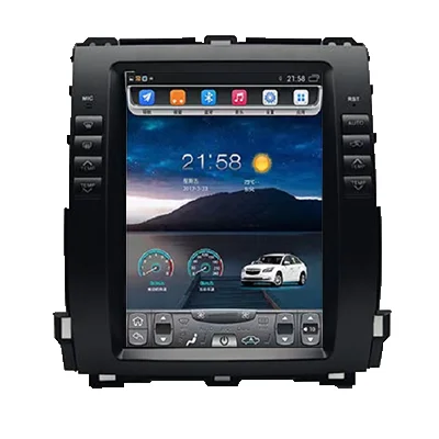 Стерео Автомагнитола 10 4 дюйма для Toyota Land Cruiser Prado 120 2002-2009 экран Tesla GPS-навигация Lexus GX470 Android gps