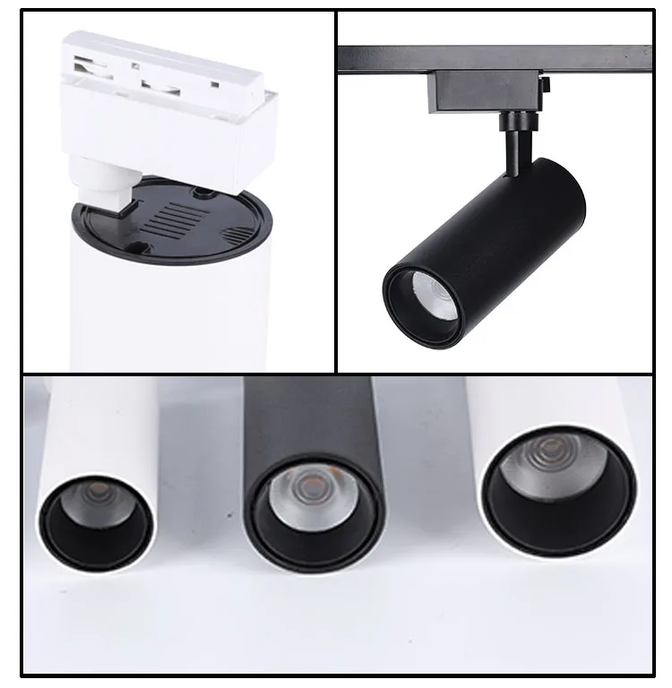 New Design Anti Glare COB Adjustable Spot Track Lamp 10w 18w 24w 30w Aluminum Led Track Light
