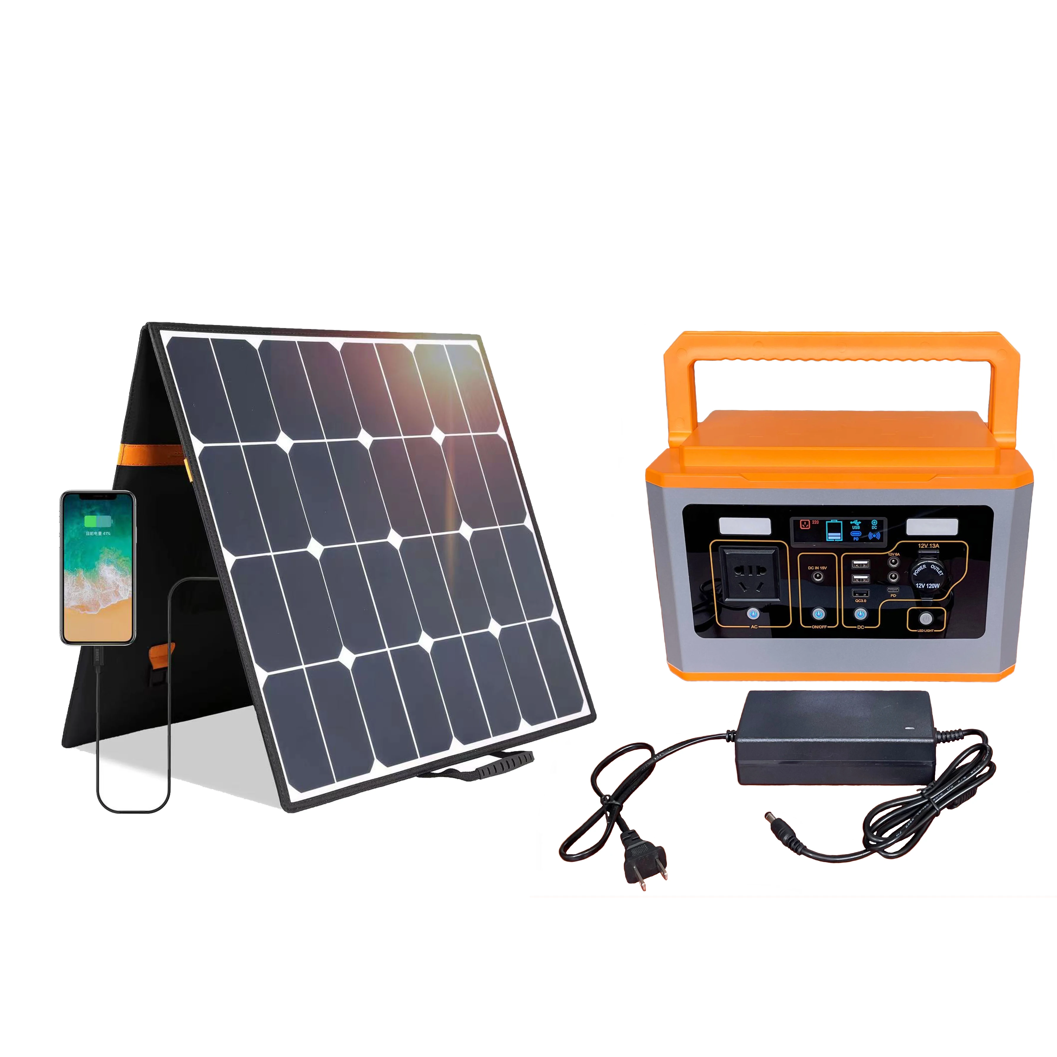 Portable Power Station 500w 1000w 2000w 220v 230v outdoor lifepo4 Power Station 500w