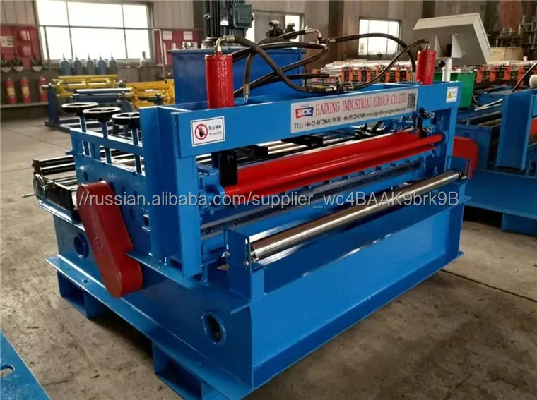 Rolled metal cutting line, metal cross cutting machine