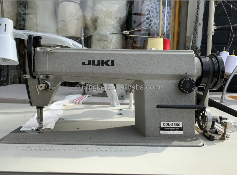 JUKIs DDL-5550N 1 needle Lockstitch Machine flat bed sewing machine for heavy material sewing used industrial sewing machine