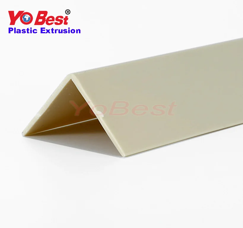 
popular YOBEST Pvc extrusion plastic protection pvc corner angle 