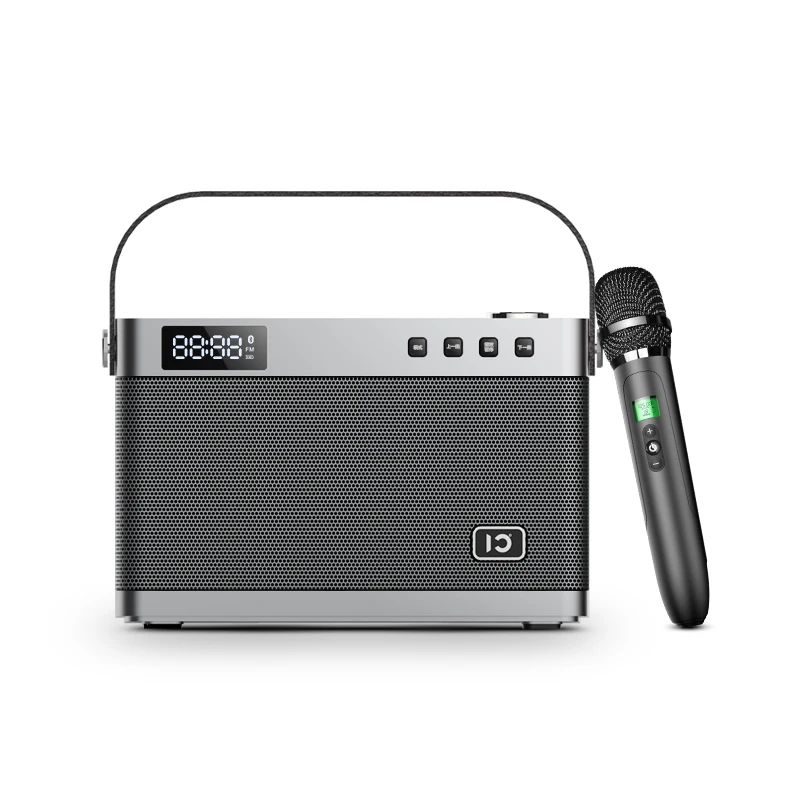 SHIDU 40w Powerful 3.5 Inch Audio Speaker T9 Portable High End Home Hi-Fi Speaker With Handheld Microphone