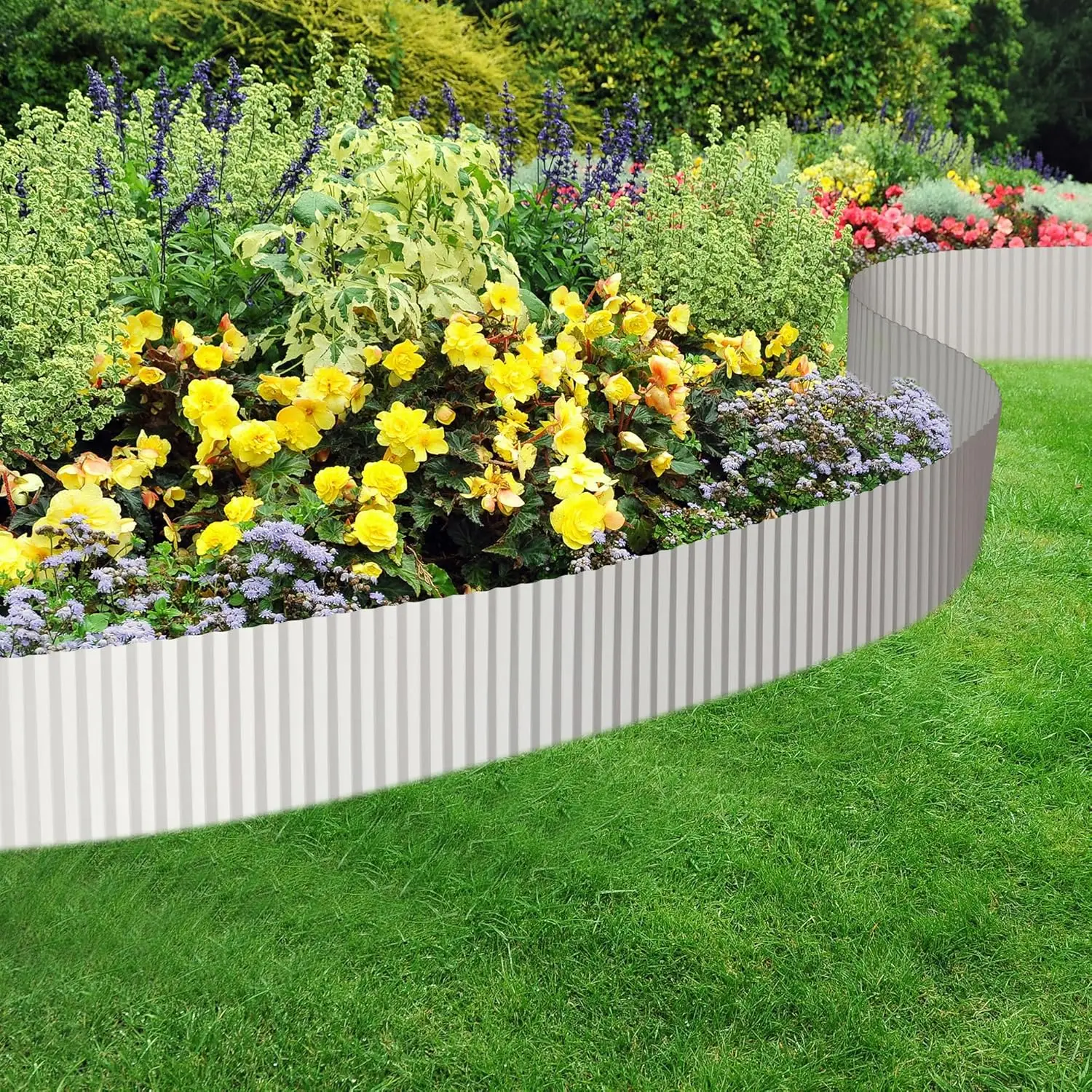 Durable Easyflex Brick Fence 2Cm Aluminium Corrugated Decorative Brick Effect Garden Edging