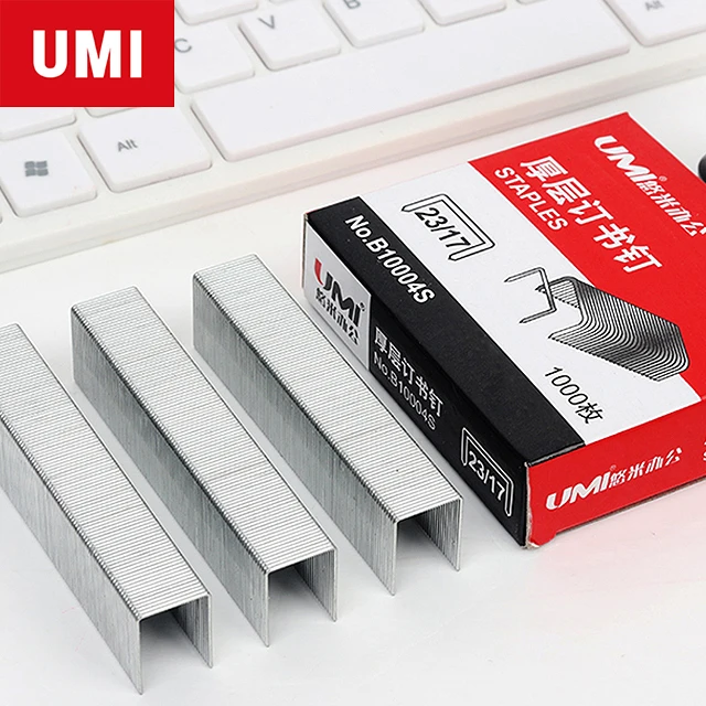 
UMI Stationery Promotion High Quality 23/17 Office Metal Staples 