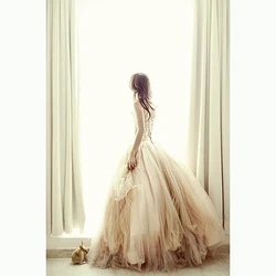 French window next to the woman diamond embroidery kits home decoration gift 5DIY full diamond painting by numbers rhinestones