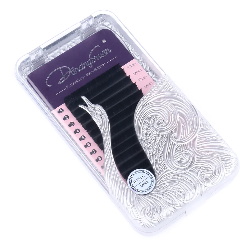 
Mink Individual Free Silk Volume Professional Tray 0.15 Classic Lash Extensions 