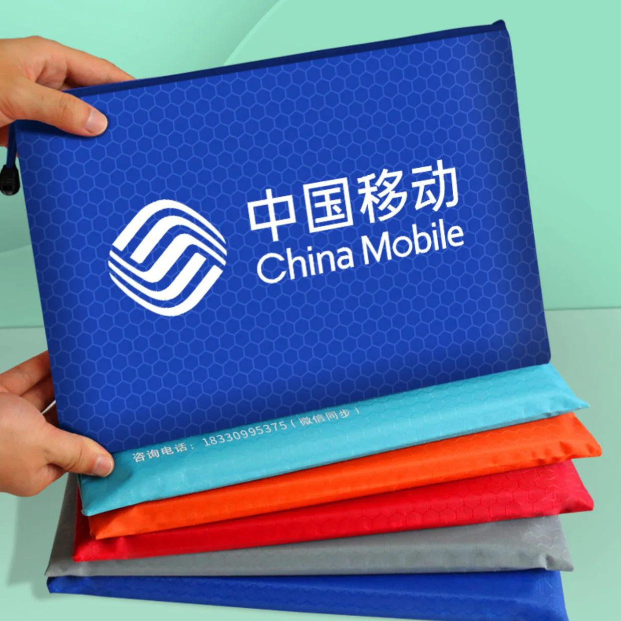 custom logo A4 file folder bag blanks office supplies zipper document holder organizer