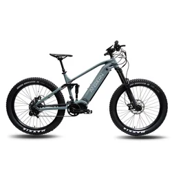 2022 Ansbern High Quality CE Approved Full Suspension Bafang Mid Drive 48V 1000W E Bike Mountain Electric Bicycle ASB-EB-34