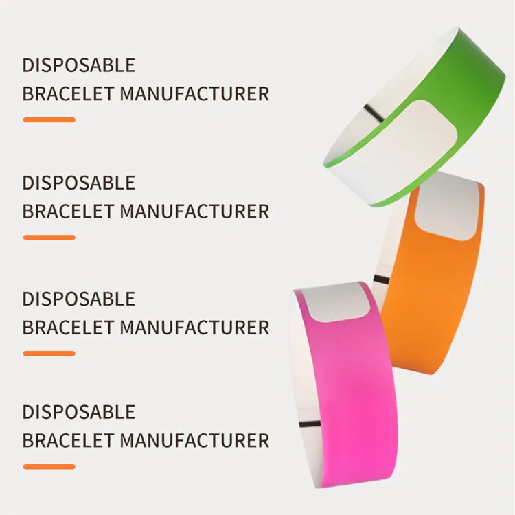 Бумажный браслет для медицинского осмотра пациента одноразовый высокочастотный радиочастотный идентификационный
