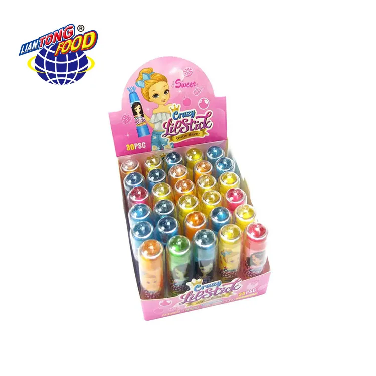 Wholesale Fruity Crazy Lipstick Liquid Candy Toy Candy With Jam