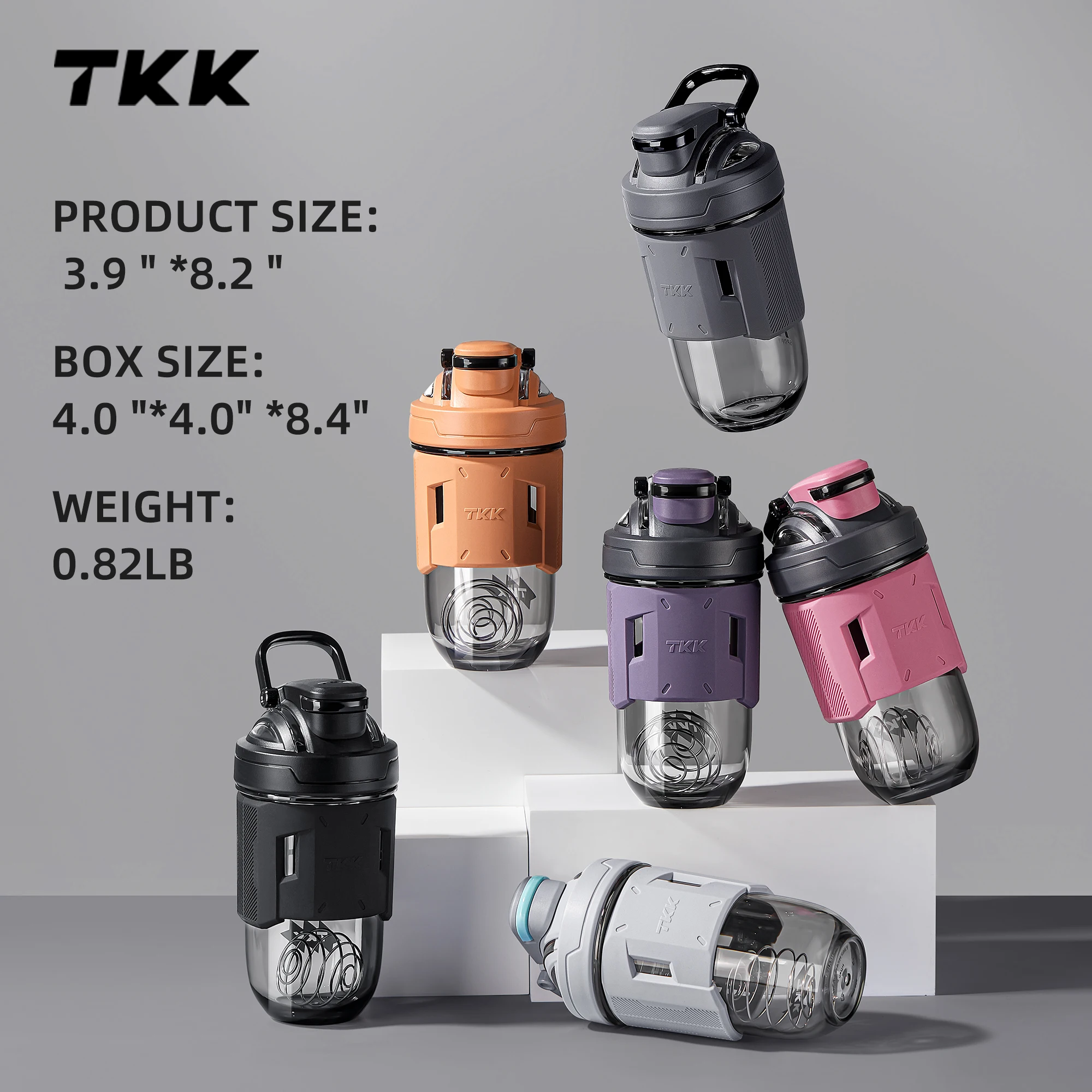 700ml Blender Shaker Bottle With Blending Ball Plastic Protein Shaker Water Sport Bottle Protein Shaker Cup Tritan BPA Free