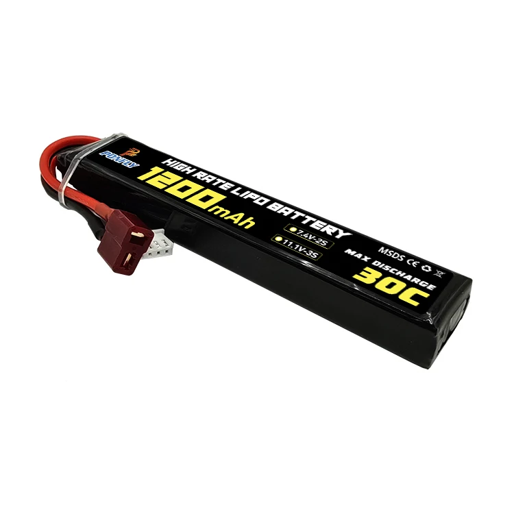 PONFLY Lipo Аккумулятор 7 4 В 1200 мАч 30c для водяной бомбы Airsof пистолет гелевые бусины бластер игрушечный аккумулятор