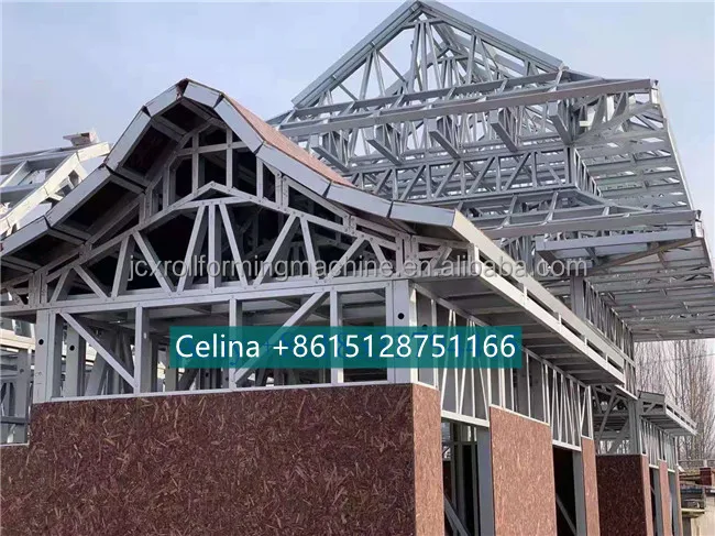 Automatic Villa Use Light Gauge Steel Keel Roll Forming Machinery C U Light Steel Keel Forming Machine