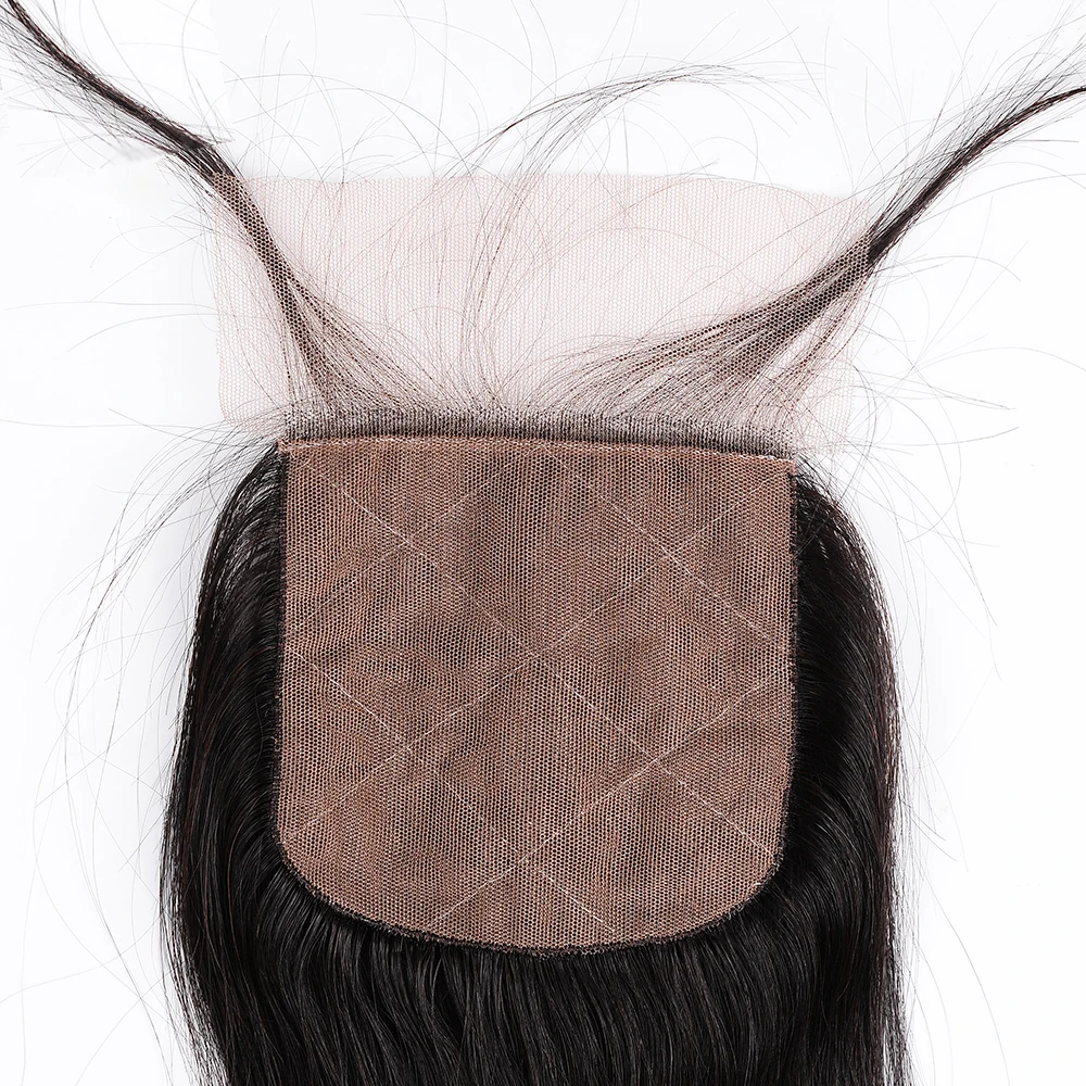 
closure 4x4 raw hair 1B straight 5x5 closure wig 100% unprocessed virgin human hair bundles with closure 