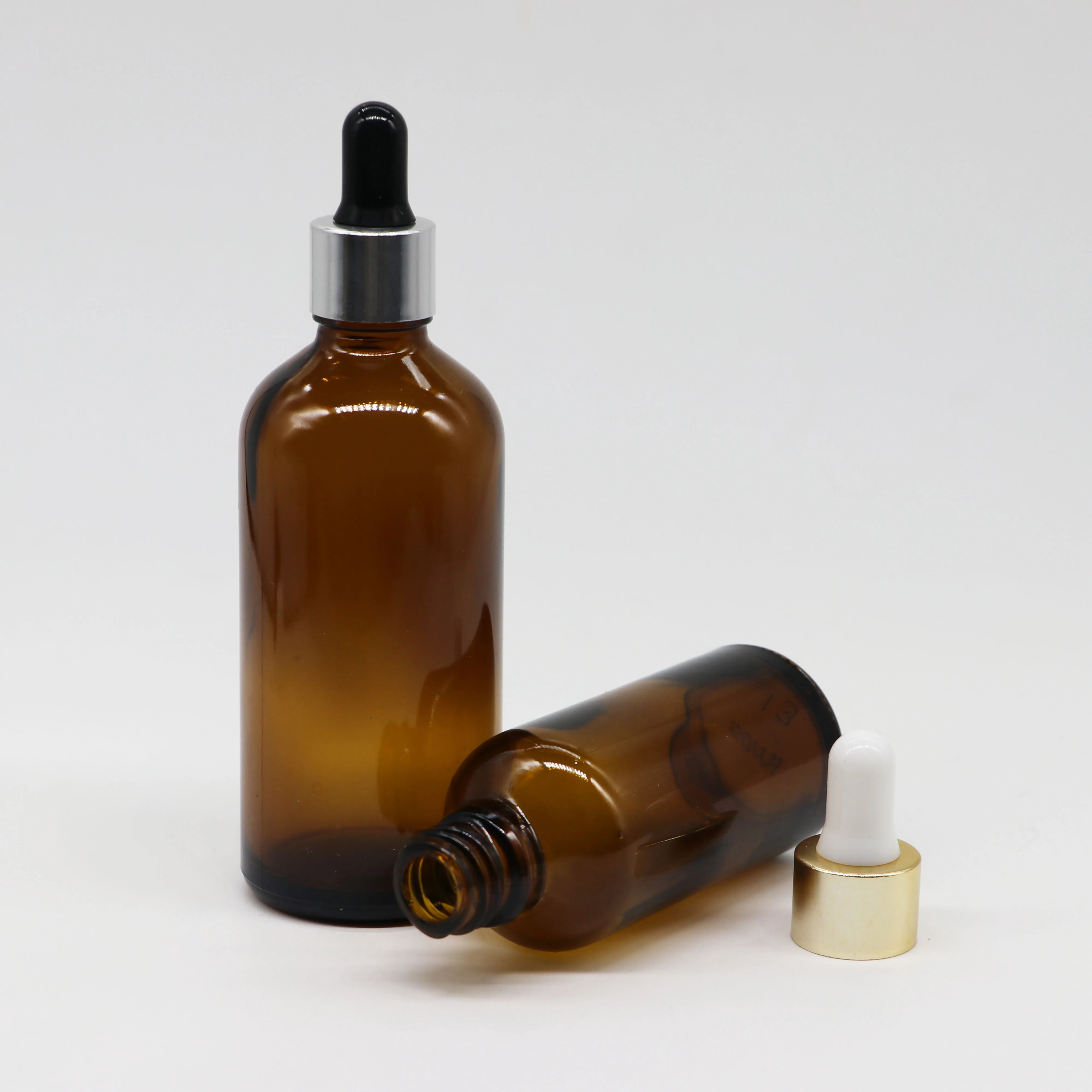5ml 30ml 1oz 2oz 4oz round empty amber boston glass dropper bottle dropper bottle gold cap 15 ml dropper bottle