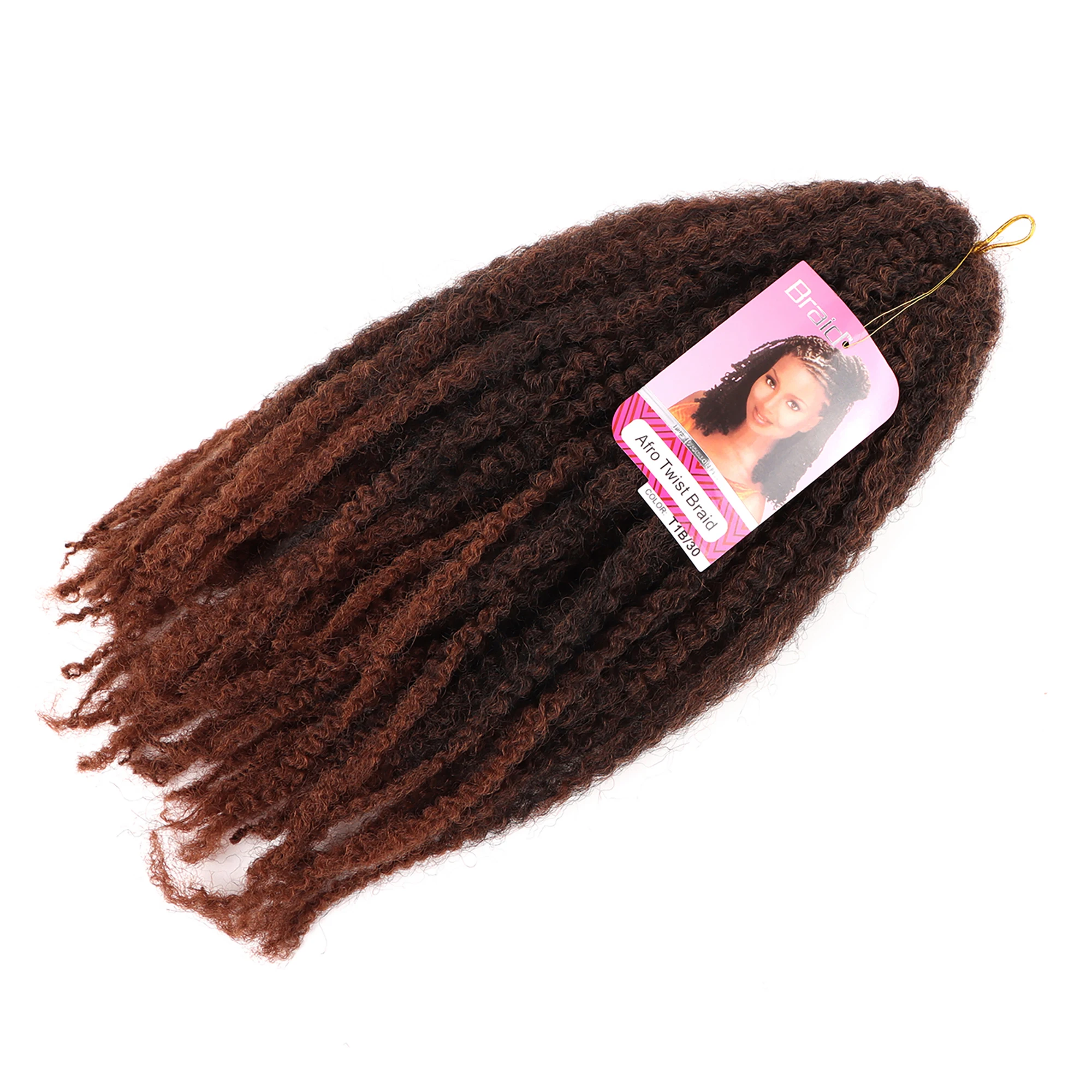 VAST Wholesale price 18 inch Color Crochet Afro Kinky Synthetic Braiding Hair Crochet Braids twist Marley Braids Hair Extensions