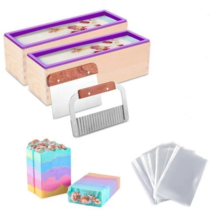 Лидер продаж 2021 большая деревянная коробка для резки волнорезка тостов квадратная силиконовая форма изготовления