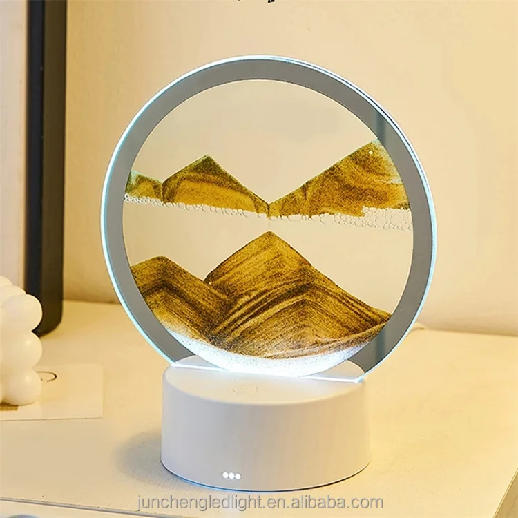 Luce de navidade Art Quicksand Painting Sandscape Led Night Light