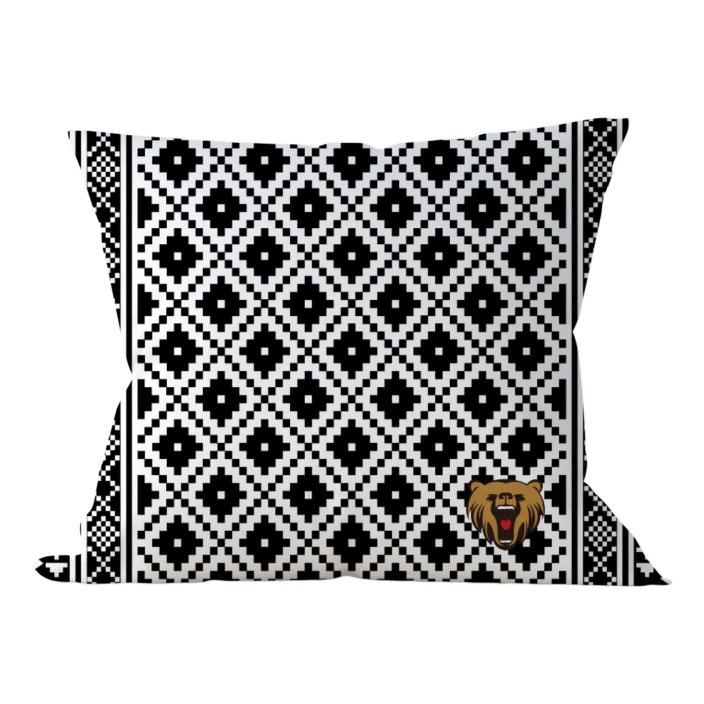 custom geometry  Decorative pillow cover kids frog cushion cover square pillowcase