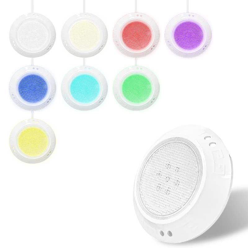 Refined 6 inch 12V AC LED Color Changing Underwater Pool Lights Spa Lights for Inground Small Wet Niches Pool Spa Light Replace