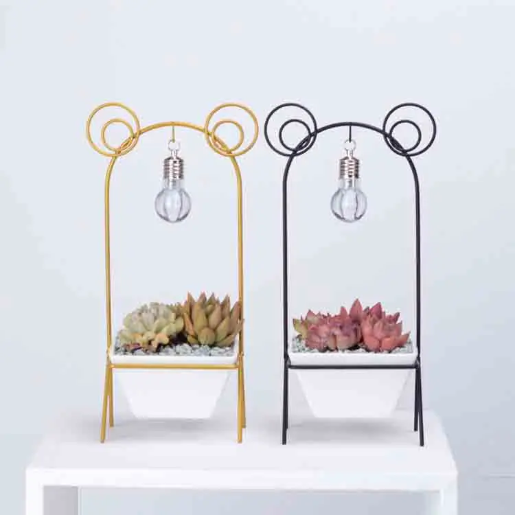 Factory Hot Sell White Ceramic Pot Frog Shape Creative Flowerpot For Desktop Ornaments