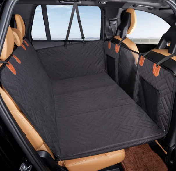 Dog Car Seat Cover for Back Seat Waterproof Seat Protector Scratchproof With Side-Flaps Nonslip Hammock Exlarge Protector Cover
