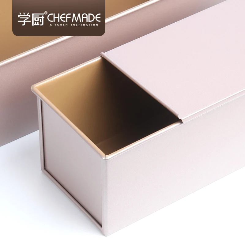  CHEFMADE коробка для тостов из алюминрованной стали цвета шампанского золота 1000 г антипригарный гофрированный французский бублик хлеба с
