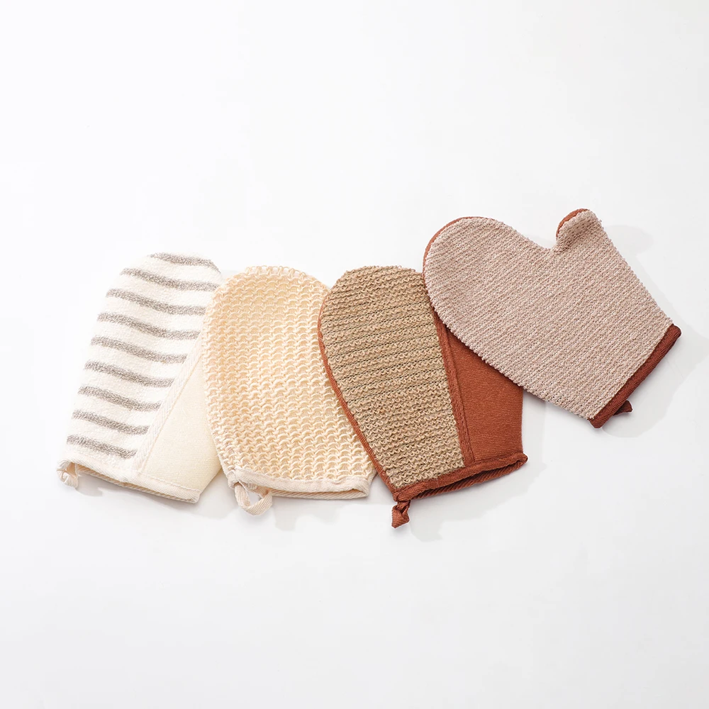 Exfoliating Shower Gloves For Reinvigorating Massage Body Scrubbing Mitts