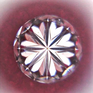 Celebrity white cz 8h & 8a cutting round cubic zirconia for pendant